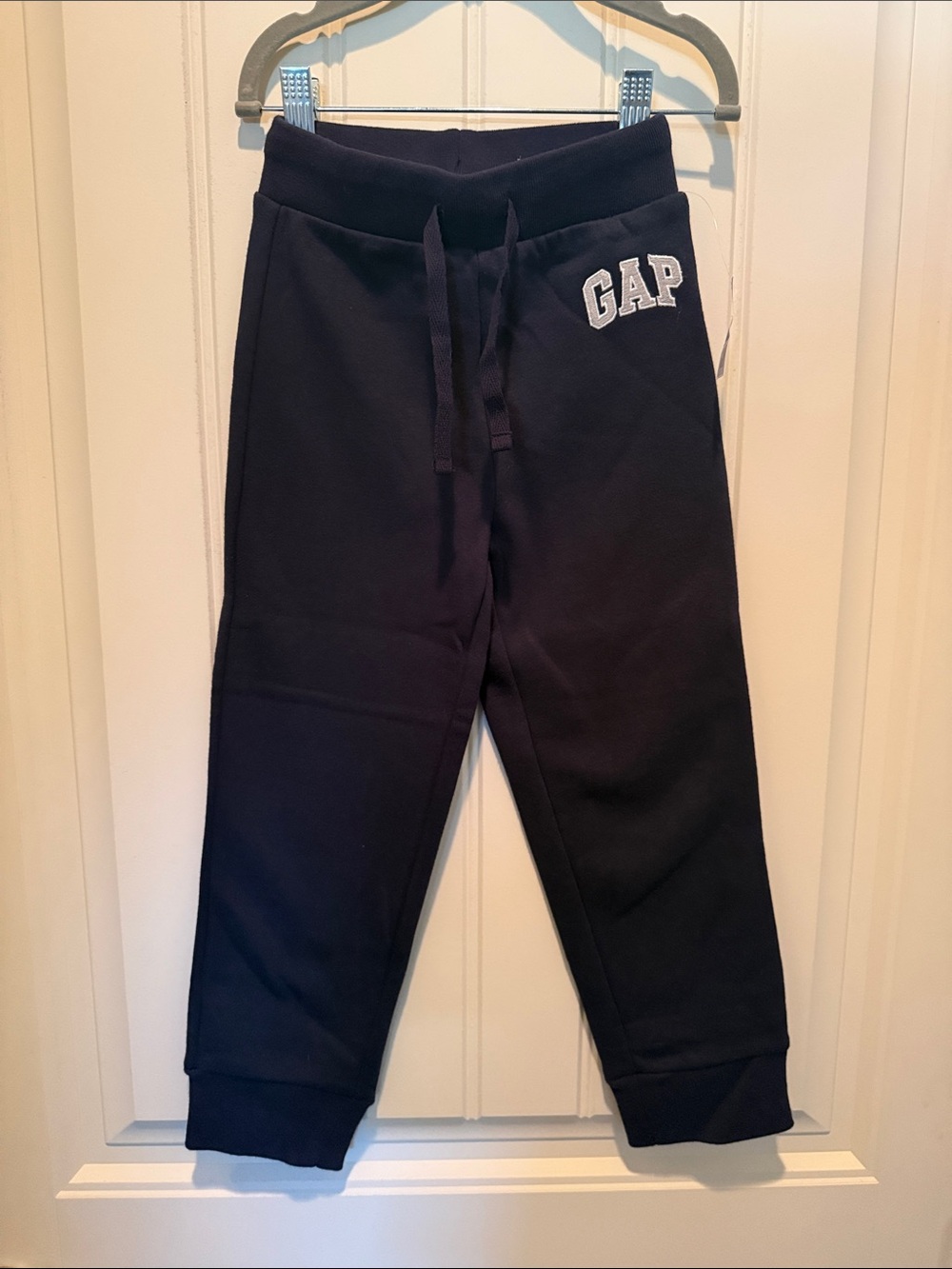 GAP Kids Dark Navy Fleece Joggers with Logo
